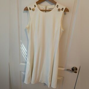 Calvin Klein Gold Embellished Sleeveless Mini Dress